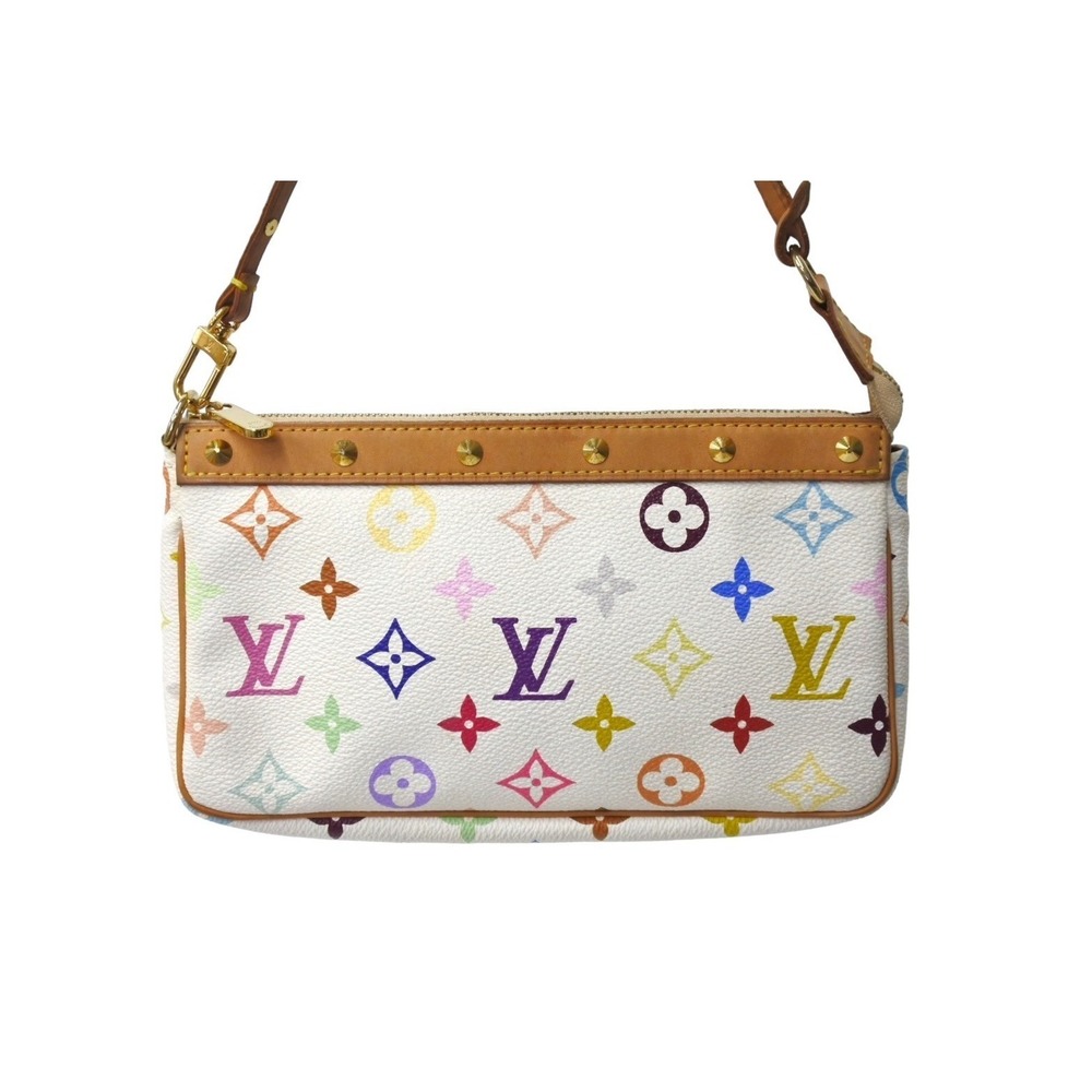 Louis Vuitton Hobo Handbag Takashi One Bag Multicolore Shoulder Murakami